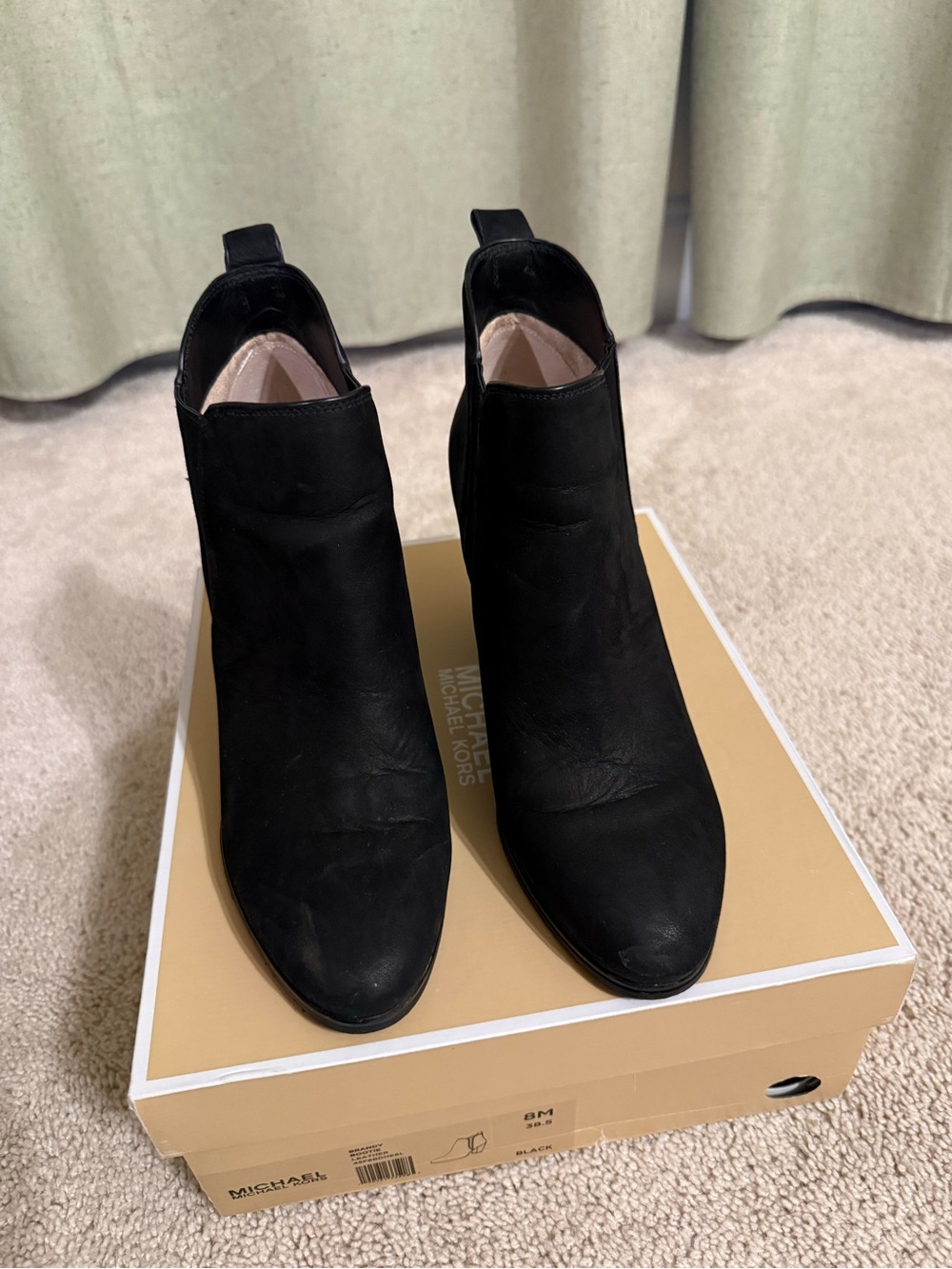 MICHAEL Michael Kors Black Suede Ankle Booties